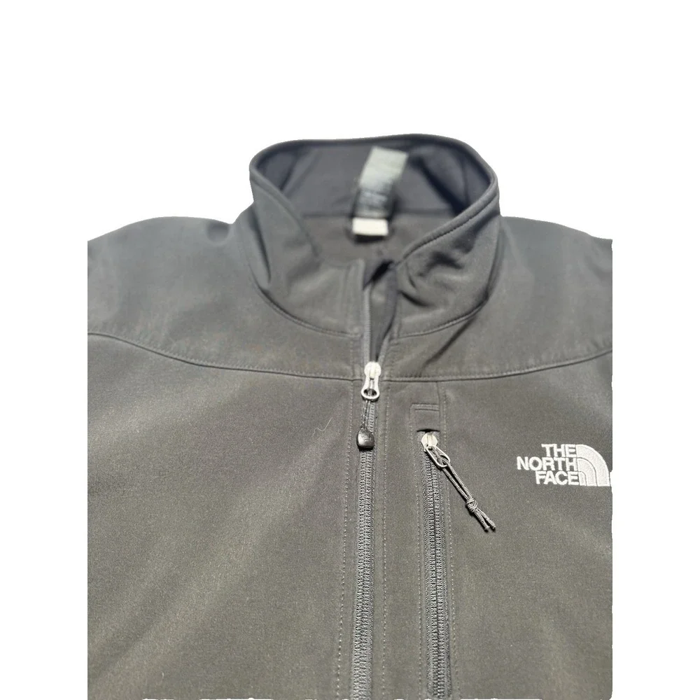 The North Face Apex Bionic Mens Softshell Jacket Black Windproof Full Zip XL